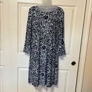 Tommy Hilfiger Nay and White Floral Dress